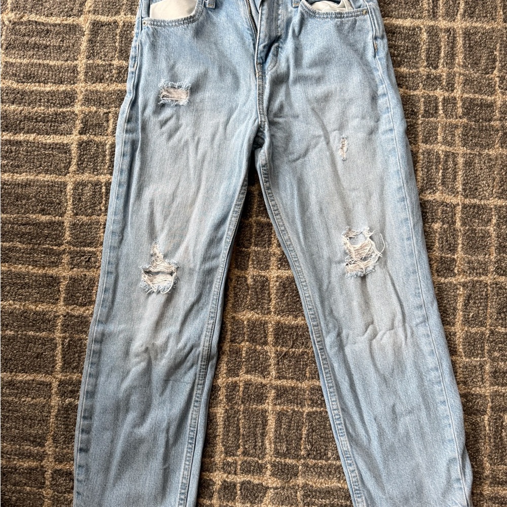 Old Navy Light Blue Kids Jeans, Slouchy Straight